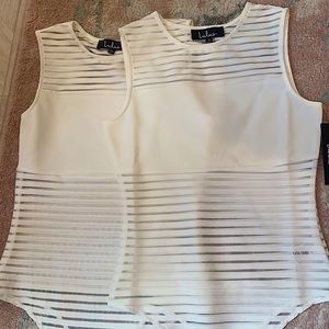 Lulu’s white mesh body suit!